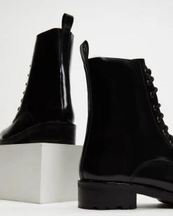 Atmos&Here Janie Leather Ankle Boots Black Box Leather -Women's Ankle Boots Sales 2024 http3A2F2Fstatic.theiconic.com .au2Fp2Fatmos here 9695 3200811 4