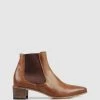 Beau Coops Lumier Ankle Boots 1707 Cuoio/tmoro