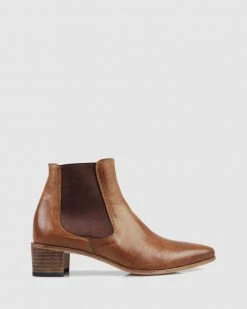 Beau Coops Lumier Ankle Boots 1707 Cuoio/tmoro