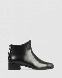 Beau Coops Beau5 Square Ankle Boots Nero