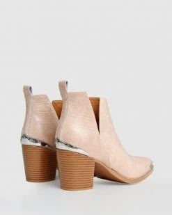 Belle & Bloom Austin Croc Embossed Ankle Boot Blush -Women's Ankle Boots Sales 2024 http3A2F2Fstatic.theiconic.com .au2Fp2Fbelle bloom 9670 6137131 4