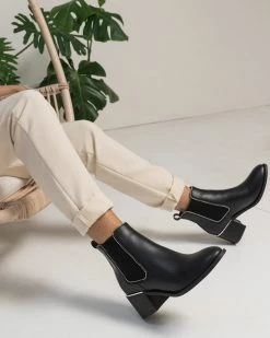Betts Happy Block Heel Boots Black -Women's Ankle Boots Sales 2024 http3A2F2Fstatic.theiconic.com .au2Fp2Fbetts 0109 6114421 5