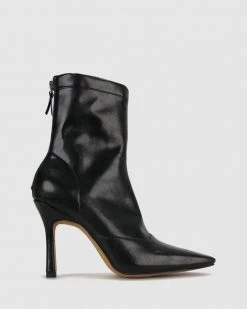 Betts Zoe Square Toe Boots Black