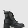Betts Razor Chunky Ankle Boots Black