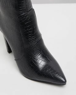 Billini Kourt Ankle Boots Black Croc -Women's Ankle Boots Sales 2024 http3A2F2Fstatic.theiconic.com .au2Fp2Fbillini 1469 527499 4