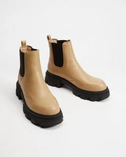 Dazie Eden Ankle Boots Butter Cream PU -Women's Ankle Boots Sales 2024 http3A2F2Fstatic.theiconic.com .au2Fp2Fdazie 1157 4847631 2