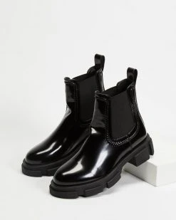 Dazie Edgy Ankle Boots Black Gloss -Women's Ankle Boots Sales 2024 http3A2F2Fstatic.theiconic.com .au2Fp2Fdazie 2144 1062711 3