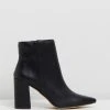 Dazie Irvine Ankle Boots Black Smooth