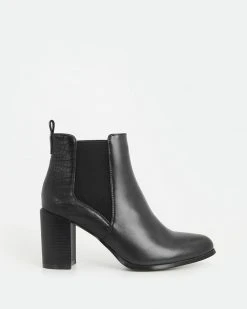 Forcast Blake Ankle Boots Black