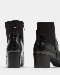 Freelance Shoes Rome Black Croc -Women's Ankle Boots Sales 2024 http3A2F2Fstatic.theiconic.com .au2Fp2Ffreelance 9106 1195411 3