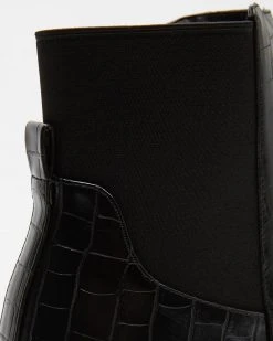 Freelance Shoes Rome Black Croc -Women's Ankle Boots Sales 2024 http3A2F2Fstatic.theiconic.com .au2Fp2Ffreelance 9108 1195411 4