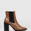 Jo Mercer Lover High Ankle Boots DARK TAN LEATHER