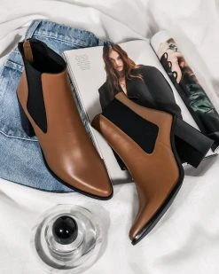 Jo Mercer Lover High Ankle Boots DARK TAN LEATHER -Women's Ankle Boots Sales 2024 http3A2F2Fstatic.theiconic.com .au2Fp2Fjo mercer 0394 2626231 2