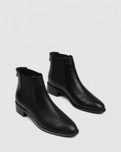 Jo Mercer Milla Flat Ankle Boots BLACK LEATHER -Women's Ankle Boots Sales 2024 http3A2F2Fstatic.theiconic.com .au2Fp2Fjo mercer 1775 4137921 5