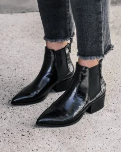 Jo Mercer Rumi Flat Ankle Boots BLACK CROC -Women's Ankle Boots Sales 2024 http3A2F2Fstatic.theiconic.com .au2Fp2Fjo mercer 1781 4682031 2