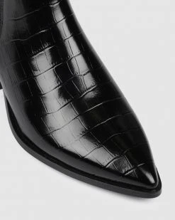 Jo Mercer Rumi Flat Ankle Boots BLACK CROC -Women's Ankle Boots Sales 2024 http3A2F2Fstatic.theiconic.com .au2Fp2Fjo mercer 1788 4682031 5