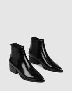 Jo Mercer Rumi Flat Ankle Boots BLACK CROC -Women's Ankle Boots Sales 2024 http3A2F2Fstatic.theiconic.com .au2Fp2Fjo mercer 1791 4682031 6