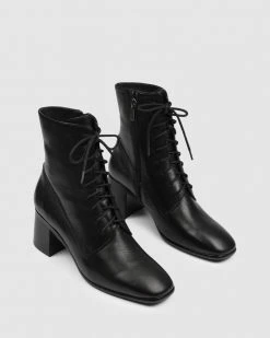 Jo Mercer Nirvana Mid Ankle Boots BLACK LEATHER -Women's Ankle Boots Sales 2024 http3A2F2Fstatic.theiconic.com .au2Fp2Fjo mercer 2664 3085631 6