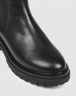 Jo Mercer Bloom Flat Ankle Boots BLACK LEATHER -Women's Ankle Boots Sales 2024 http3A2F2Fstatic.theiconic.com .au2Fp2Fjo mercer 4190 0292421 4