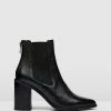 Jo Mercer Lover High Ankle Boots BLACK LEATHER
