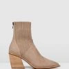 Jo Mercer Fade Mid Ankle Boots TAUPE NUBUCK