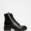 Kenzo Pike Lace-Up Boots Black