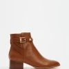 Michael Kors Britton Ankle Boots Luggage