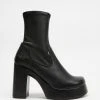 ROC Boots Australia Nikki II Black Stretch Leather