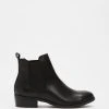 ROC Boots Australia Vespa Leather Ankle Boots Black