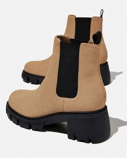 Rubi Kaia Combat Gusset Boots - Teens Taupe Nubuck -Women's Ankle Boots Sales 2024 http3A2F2Fstatic.theiconic.com .au2Fp2Frubi 5206 2602031 3