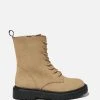 Rubi Freda Combat Lace-Up Boots - Teens Taupe Nubuck