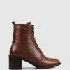 S by Sempre Di Antonia Ankle Boots Cognac