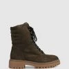 S by Sempre Di Shattuck Ankle Boots Khaki