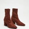 SPURR Macey Ankle Boots Brown Microsuede