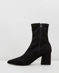 SPURR Macey Ankle Boots Black Microsuede -Women's Ankle Boots Sales 2024 http3A2F2Fstatic.theiconic.com .au2Fp2Fspurr 0751 704169 5