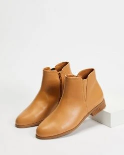 SPURR Isla Ankle Boots Camel Smooth -Women's Ankle Boots Sales 2024 http3A2F2Fstatic.theiconic.com .au2Fp2Fspurr 0997 8303021 4