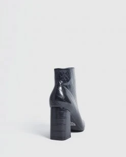 Therapy Alloy Black Croc -Women's Ankle Boots Sales 2024 http3A2F2Fstatic.theiconic.com .au2Fp2Ftherapy 0923 4807701 3