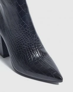 Therapy Alloy Black Croc -Women's Ankle Boots Sales 2024 http3A2F2Fstatic.theiconic.com .au2Fp2Ftherapy 0925 4807701 4
