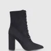 Verali Danielle Black Microsuede