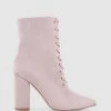 Verali Danielle Blush Microsuede