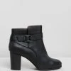 Vionic Alison Ankle Boots Black