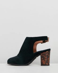 Vionic Lacey Open-Heel Boots Black Suede -Women's Ankle Boots Sales 2024 http3A2F2Fstatic.theiconic.com .au2Fp2Fvionic 9997 759389 3