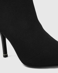 Wittner Qadira Recycled Knit Pointed Toe Ankle Boots Black -Women's Ankle Boots Sales 2024 http3A2F2Fstatic.theiconic.com .au2Fp2Fwittner 6211 9003031 3