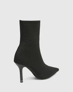 Wittner Qadira Recycled Knit Pointed Toe Ankle Boots Black -Women's Ankle Boots Sales 2024 http3A2F2Fstatic.theiconic.com .au2Fp2Fwittner 6213 9003031 4