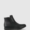 Zeroe Mega Zip Ankle Boots Black