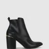 Zeroe Creek Accent Heel Boots Black
