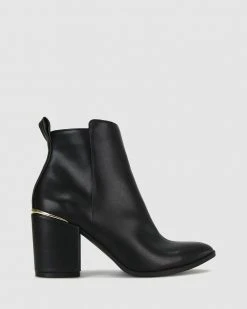 Zeroe Creek Accent Heel Boots Black